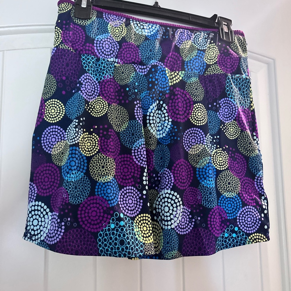 ☀️3/$15☀️ Purple Multi-Dot Print Mini Skirt